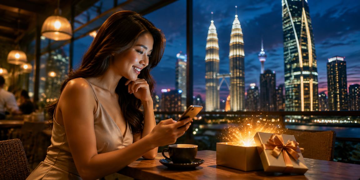 Pengguna menggunakan kasino mudah alih di Kuala Lumpur